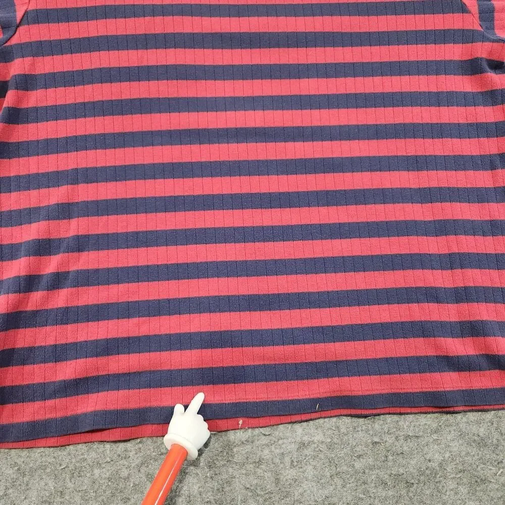 VTG Polo Country Ralph Lauren Mens XL 100% Cotton Stripe Knit T Shirt Sweater‎
